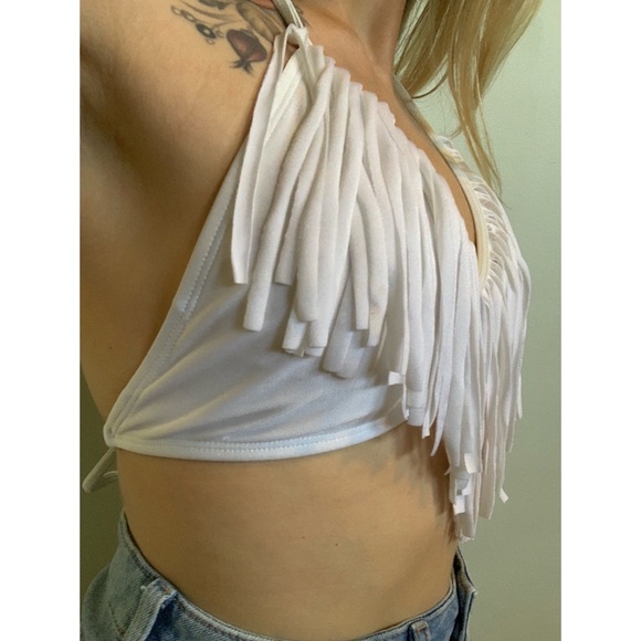White fringe bikini top - Picture 13 of 13